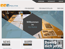 Tablet Screenshot of fsjpolitik-rlp.de